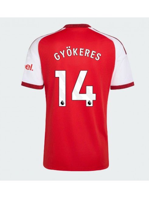 Moški Nogometna dresi replika Arsenal Viktor Gyokeres #14 Domači 2026-27 Kratek rokav Moški Nogometna dresi replika Arsenal Viktor Gyokeres #14 Domači 2026-27 Kratek rokav